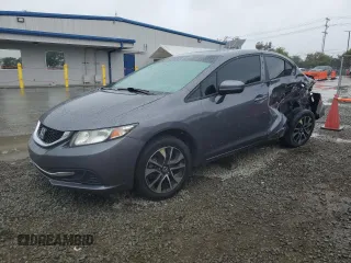 2014 Honda Civic Sedan EX with VIN 19XFB2F81EE038736, listed as a Copart auction lot 51261615 with 103,323 mi miles and Salvage Title. Bid and sale history available at carsss.com. Image 1.