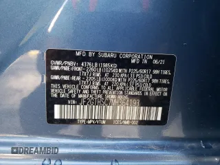 2021 Subaru Crosstrek Special Sports with VIN JF2GTHSC7MH364193, listed as a Copart auction lot 62720225 with 38,740 mi miles and Salvage title. Bid and sale history available at DreamBid. Image 14.
