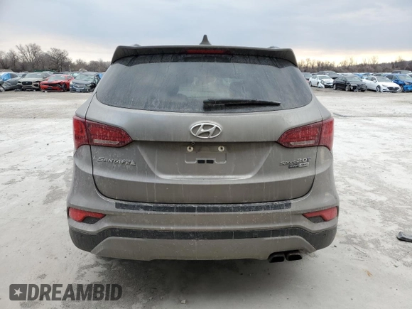 2018 Hyundai Santa Fe Ultimate with VIN 5XYZWDLA2JG515370, listed as a Copart auction lot 47178355 with Not provided miles and Salvage title. Bid and sale history available at DreamBid. Image 6.