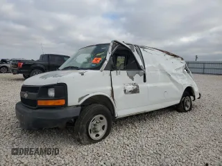 2008 Chevrolet Express Cargo Van with VIN 1GCGG25C881138805, listed as a Copart auction lot 46987615 with 0 mi miles and Non Repairable. Bid and sale history available at carsss.com. Image 1.
