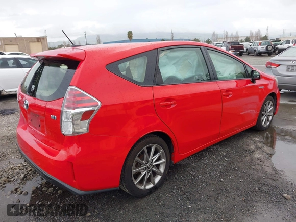 2016 Toyota Prius v Two with VIN JTDZN3EU8GJ041518, listed as a IAAI auction lot 41916830 with 106,526 mi miles. Bid and sale history available at carsss.com. Image 4.