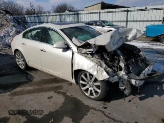 2013 Buick Regal Turbo Premium 3 with VIN 2G4GU5GVXD9211263, listed as a Copart auction lot 42377025 with Not provided miles and Salvage title. Bid and sale history available at DreamBid. Image 4.