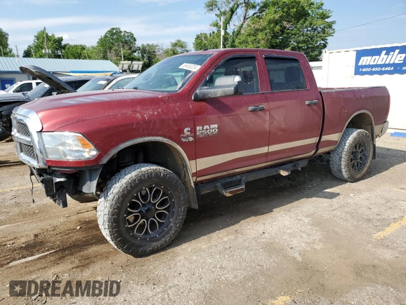 2015 Ram 2500 Tradesman with VIN 3C6UR5CL4FG505609, listed as a Copart auction lot 58455224 with 199,066 mi miles and Salvage Title. Bid and sale history available at carsss.com. Image 1.