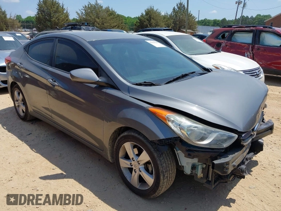 2013 Hyundai Elantra GLS with VIN 5NPDH4AE4DH417819, listed as a IAAI auction lot 42163626 with 135,370 mi miles and . Bid and sale history available at DreamBid. Image 1.