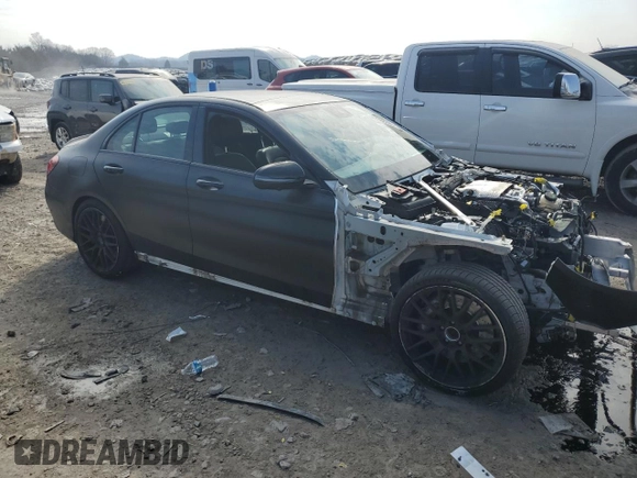 2020 Mercedes-Benz C 63 AMG with VIN 55SWF8GBXLU330652, listed as a Copart auction lot 43168595 with Not provided miles and Salvage title. Bid and sale history available at DreamBid. Image 4.