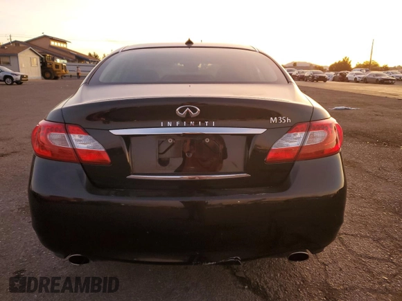 2012 Infiniti M Hybrid with VIN JN1EY1AP0CM910053, listed as a Copart auction lot 85345224 with 121,711 mi miles and Salvage title. Bid and sale history available at DreamBid. Image 6.