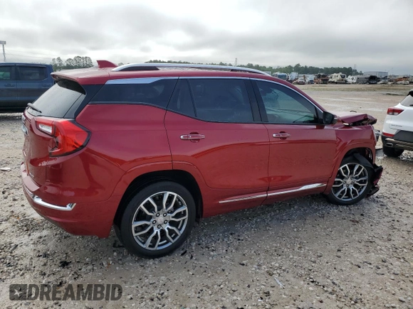 2023 GMC Terrain Denali with VIN 3GKALXEGXPL250390, listed as a Copart auction lot 56064525 with 24,512 mi miles and Salvage title. Bid and sale history available at DreamBid. Image 3.
