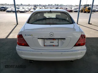 2002 Mercedes-Benz S-Class 6.0L with VIN WDBNG78J32A262968, listed as a Copart auction lot 76331274 with 113,480 mi miles and Clean Title. Bid and sale history available at carsss.com. Image 6.