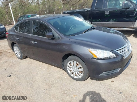 2014 Nissan Sentra SV with VIN 3N1AB7AP6EL697528, listed as a IAAI auction lot 41946055 with 143,064 mi miles. Bid and sale history available at carsss.com. Image 1.