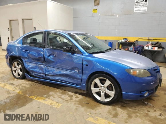 2004 Mazda 3 s with VIN JM1BK323241198253, listed as a Copart auction lot 41363965 with 226,810 mi miles and Salvage Title. Bid and sale history available at DreamBid. Image 4.