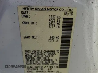2018 Nissan Altima S with VIN 1N4AL3AP9JC279950, listed as a Copart auction lot 46802735 with 98,919 mi miles and Salvage Title. Bid and sale history available at DreamBid. Image 12.