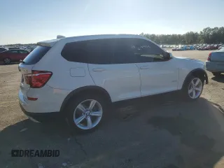 2017 BMW X3 sDrive28i with VIN 5UXWZ7C39H0V92670, listed as a Copart auction lot 86140754 with 107,846 mi miles and Salvage Title. Bid and sale history available at carsss.com. Image 3.