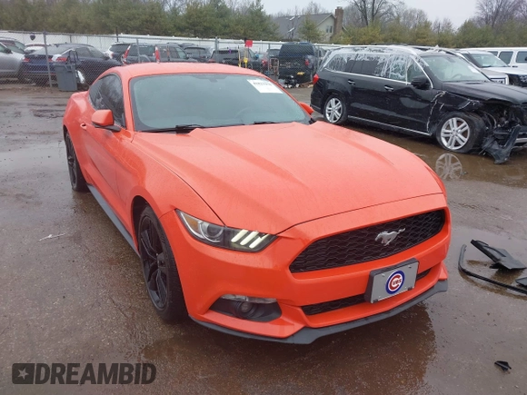 2016 Ford Mustang EcoBoost with VIN 1FA6P8TH8G5266228, listed as a IAAI auction lot 41823278 with 104,595 mi miles and . Bid and sale history available at DreamBid. Image 1.
