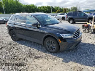 2024 Volkswagen Tiguan SE with VIN 3VV3B7AX5RM183046, listed as a Copart auction lot 55722785 with 23,071 mi miles and Salvage title. Bid and sale history available at DreamBid. Image 4.