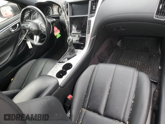 2017 Infiniti Q60 Premium with VIN JN1CV7EL7HM320062, listed as a Copart auction lot 46261505 with 100,971 mi miles and Salvage title. Bid and sale history available at DreamBid. Image 8.