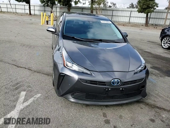 2022 Toyota Prius L Eco with VIN JTDKAMFU9N3169978, listed as a Copart auction lot 51473665 with 52,688 mi miles and Salvage Title. Bid and sale history available at carsss.com. Image 10.