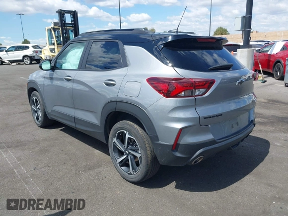 2023 Chevrolet TrailBlazer RS with VIN KL79MTSL4PB138320, listed as a IAAI auction lot 41920580 with 21,058 mi miles and . Bid and sale history available at DreamBid. Image 3.