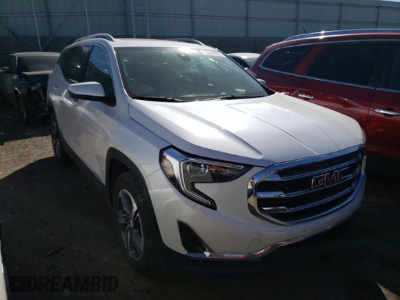 2021 GMC Terrain SLT with VIN 3GKALVEV5ML327343, listed as a Copart auction lot 40840963 with 13,528 mi miles and Salvage Title. Bid and sale history available at DreamBid. Image 4.