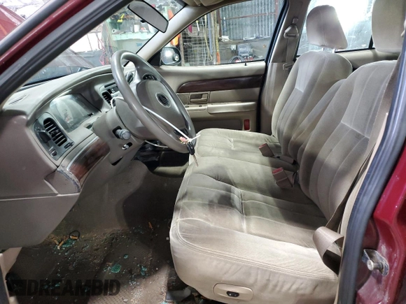 2004 Mercury Grand Marquis GS with VIN 2MEFM74W24X627374, listed as a Copart auction lot 50508605 with 118,635 mi miles and Salvage Title. Bid and sale history available at DreamBid. Image 7.