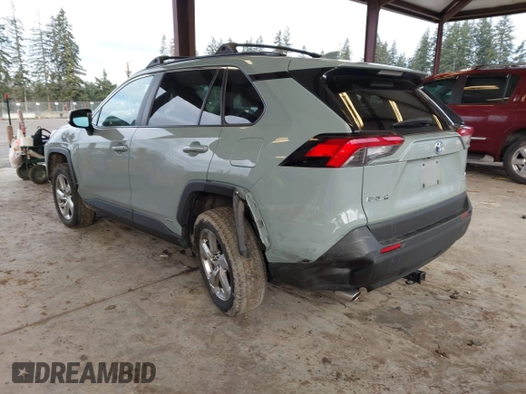 2021 Toyota RAV4 Hybrid LE with VIN 4T3B6RFV3MU010280, listed as a IAAI auction lot 41518724 with 48,916 mi miles. Bid and sale history available at carsss.com. Image 3.