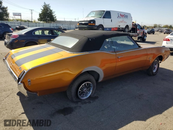 1969 Oldsmobile Cutlass with VIN 336679M390903, listed as a Copart auction lot 75278984 with Not Provided miles and Clean Title. Bid and sale history available at DreamBid. Image 3.