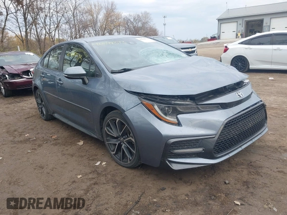 2020 Toyota Corolla SE with VIN JTDS4RCE6LJ013794, listed as a IAAI auction lot 40849373 with 58,814 mi miles. Bid and sale history available at carsss.com. Image 1.