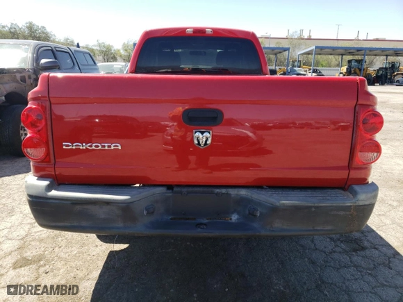 2007 Dodge Dakota ST with VIN 1D7HE22K77S103550, listed as a Copart auction lot 55873044 with 70,887 mi miles and Clean Title. Bid and sale history available at carsss.com. Image 6.