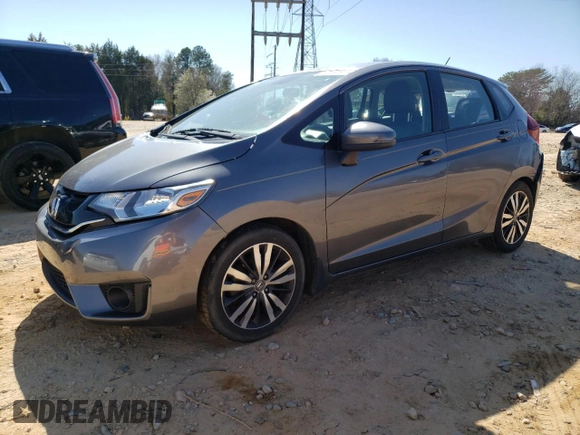 2015 Honda Fit EX-L with VIN 3HGGK5H84FM778647, listed as a Copart auction lot 48582815 with 140,449 mi miles and Salvage Title. Bid and sale history available at carsss.com. Image 1.