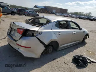 2015 Kia Optima LX with VIN KNAGM4A70F5531536, listed as a Copart auction lot 53731885 with Not provided miles and Salvage title. Bid and sale history available at DreamBid. Image 3.