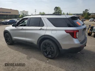 2023 Ford Explorer ST-Line with VIN 1FMSK7KH1PGB21485, listed as a Copart auction lot 52814765 with 14,144 mi miles and Salvage title. Bid and sale history available at DreamBid. Image 2.