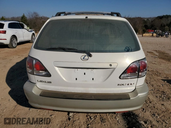 2001 Lexus RX 300 with VIN JTJHF10U410171424, listed as a Copart auction lot 46814695 with 286,938 mi miles and Salvage Title. Bid and sale history available at carsss.com. Image 6.
