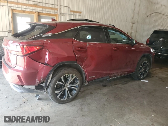 2016 Lexus RX 450h with VIN 2T2BGMCA8GC003918, listed as a Copart auction lot 57071775 with 144,782 mi miles and Salvage title. Bid and sale history available at DreamBid. Image 3.