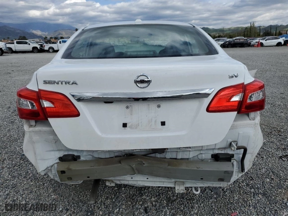 2017 Nissan Sentra SV with VIN 3N1AB7AP8HL716178, listed as a Copart auction lot 51495735 with 56,485 mi miles and Salvage Title. Bid and sale history available at carsss.com. Image 6.