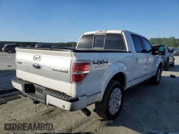 2013 Ford F-150 XL with VIN 1FTFW1ET5DFB52845, listed as a Copart auction lot 57955665 with 190,251 mi miles and Salvage title. Bid and sale history available at DreamBid. Image 3.