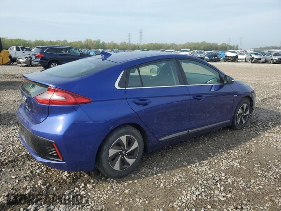 2019 Hyundai Ioniq SEL with VIN KMHC75LC6KU119044, listed as a Copart auction lot 51642165 with 65,689 mi miles and Salvage Title. Bid and sale history available at DreamBid. Image 3.