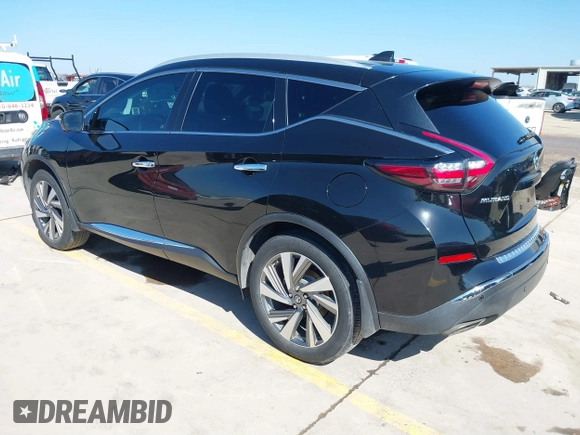 2019 Nissan Murano Platinum with VIN 5N1AZ2MJ6KN124803, listed as a IAAI auction lot 41471224 with 96,011 mi miles and . Bid and sale history available at DreamBid. Image 3.