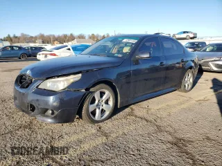 2008 BMW 5 Series 535xi with VIN WBANV93588CZ69801, listed as a Copart auction lot 43981495 with 159,869 mi miles and Salvage Title. Bid and sale history available at carsss.com. Image 1.