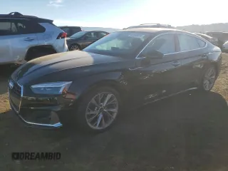 2023 Audi A5 Sportback Premium Plus with VIN WAUCBCF56PA007693, listed as a Copart auction lot 82938034 with 14,486 mi miles and Salvage Title. Bid and sale history available at carsss.com. Image 1.