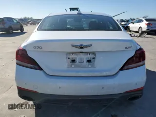 2021 Genesis G70 3.3T with VIN KMTG34LEXMU073395, listed as a Copart auction lot 43567435 with 149,093 mi miles and Salvage title. Bid and sale history available at DreamBid. Image 6.