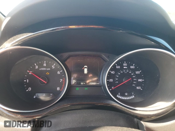 2015 Kia Sedona SX-L with VIN KNDME5C10F6034546, listed as a Copart auction lot 48613095 with 208,601 mi miles and Salvage Title. Bid and sale history available at DreamBid. Image 9.