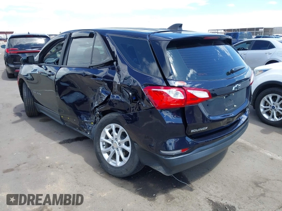 2020 Chevrolet Equinox LS with VIN 3GNAXHEVXLS596886, listed as a IAAI auction lot 42031935 with 98,693 mi miles and . Bid and sale history available at DreamBid. Image 3.