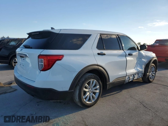 2021 Ford Explorer with VIN 1FMSK7BH9MGA56526, listed as a Copart auction lot 41666235 with 104,873 mi miles and Salvage Title. Bid and sale history available at carsss.com. Image 3.