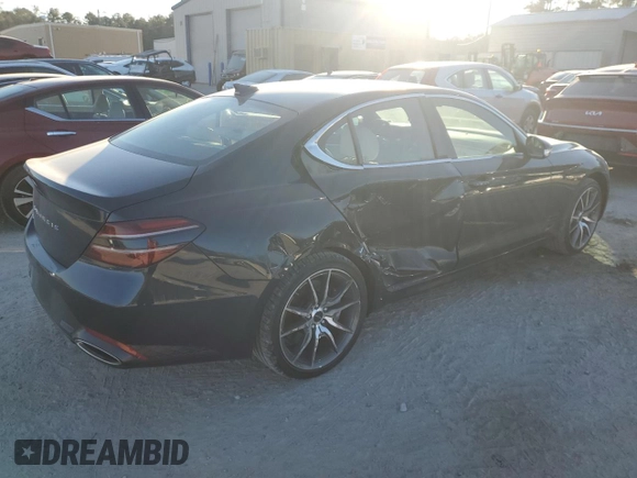 2025 Genesis G70 2.5T с VIN KMTG34SC3SU154185, выставлен на аукционе Copart как лот 86526414 с пробегом 611 миль миль и Чистый • Clean title. История ставок и продаж доступна на DreamBid. Изображение 3.