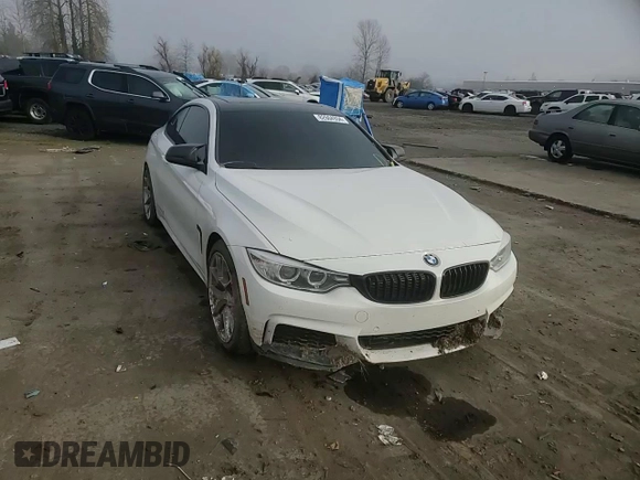 2015 BMW 4 Series 435i with VIN WBA3R1C58FK195761, listed as a Copart auction lot 82604934 with 109,642 mi miles and Salvage Title. Bid and sale history available at carsss.com. Image 10.