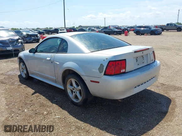 2002 Ford Mustang Standard with VIN 1FAFP40412F222679, listed as a IAAI auction lot 42022249 with 1 mi miles. Bid and sale history available at carsss.com. Image 3.