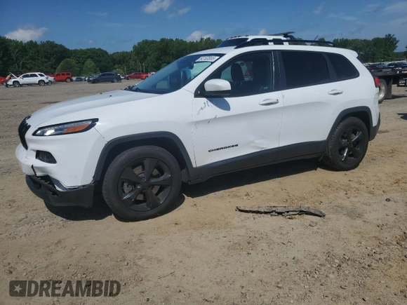 2018 Jeep Cherokee Latitude with VIN 1C4PJLCBXJD595248, listed as a Copart auction lot 54153555 with 152,258 mi miles and Salvage title. Bid and sale history available at DreamBid. Image 1.