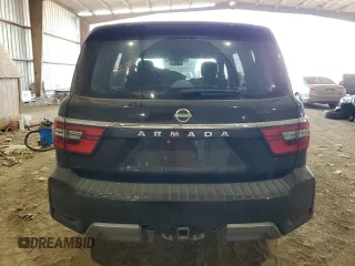 2021 Nissan Armada SV with VIN JN8AY2AC3M9146948, listed as a Copart auction lot 82648434 with 121,254 mi miles and Salvage Title. Bid and sale history available at carsss.com. Image 6.