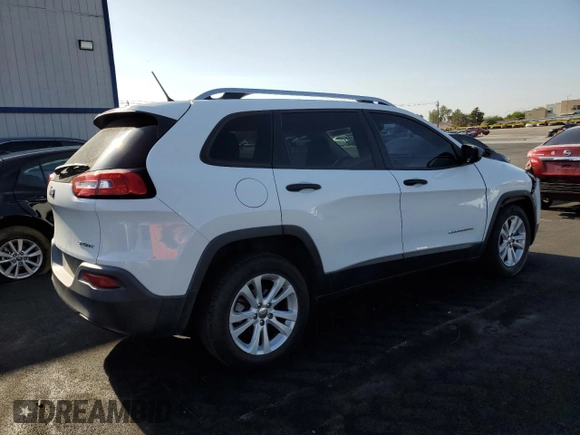 2015 Jeep Cherokee Sport with VIN 1C4PJLAB2FW689249, listed as a Copart auction lot 61716305 with 87,987 mi miles and Salvage title. Bid and sale history available at DreamBid. Image 3.