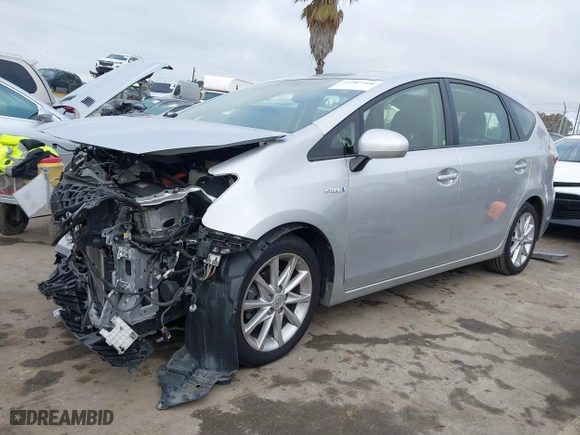 2013 Toyota Prius v Two with VIN JTDZN3EU0D3208339, listed as a IAAI auction lot 41507166 with 116,452 mi miles. Bid and sale history available at carsss.com. Image 18.