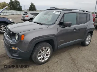2017 Jeep Renegade Latitude with VIN ZACCJBBB1HPF66713, listed as a Copart auction lot 51948275 with 63,091 mi miles and Salvage Title. Bid and sale history available at carsss.com. Image 1.